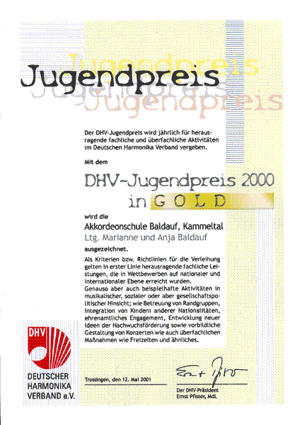 DHV-Jugendpreis 2000